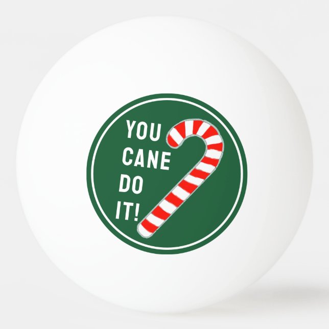 Bola de Ping Pong de Natal Divertida (Frente)