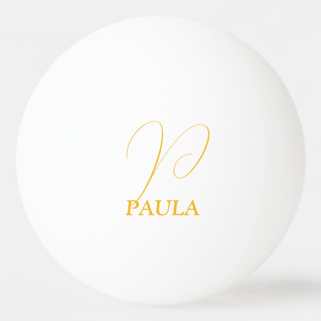 Bola de Ping Pong Monogramada (Frente)