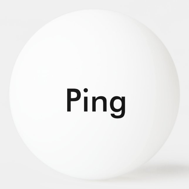 Bola de Ping Pong Personalizada (Frente)
