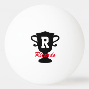 Bola de pingue-pongue de troféu personalizada