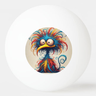 Bola de pingue-pongue engraçada