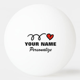 Bola de pingue-pongue personalizada para tênis de