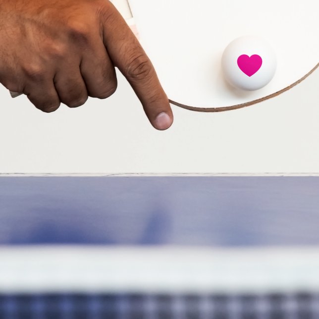 Bola de Pingue-Pongue Rosa Personalizada – Mesa Ro (Remo)