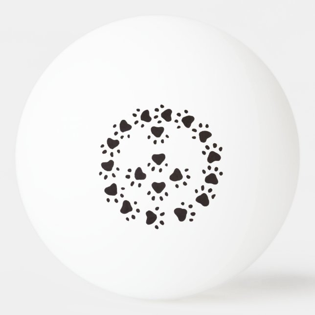 Bola de Pinos Ping Pong de Pews da Paz (Frente)