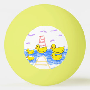 Bola de Pinos Ping Pong Pino-Pino Amarelo