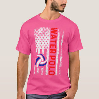 Bola De Polo Aquático Com Vintage American Flag Wa