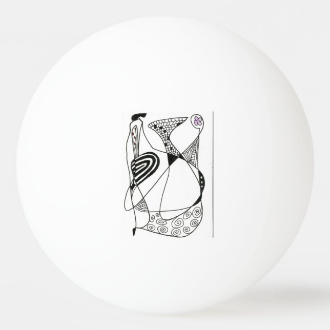 Bola de Pong Abstrato Ping (Frente)