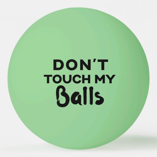 Bola de Pong com Brilho engraçada não toca nas min (Frente)