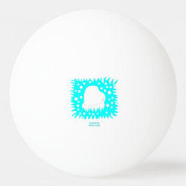 Bola de Pong do Coração da Neve de inverno