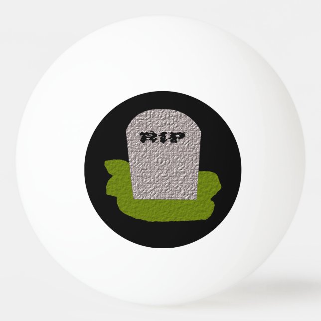 Bola de Pong do Ping Tombstone RIP (Frente)