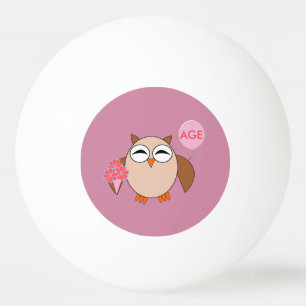 Bola de Pong Ping, Coruja de Aniversário Personali