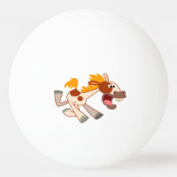 Bola de Pong Pinto Horse Ping Pong Livremente