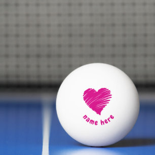 BOLA DE PONG ROMÂNTICA PERSONALIZADA