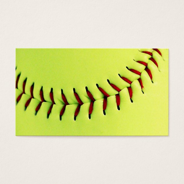 Bola de softball amarela (Frente)