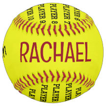 Bola de softball personalizada - temporada de 2019
