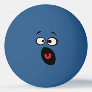 Bola de ténis de mesa Scared da cara