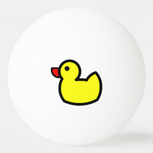 Bola Ducky afortunada amarela de Pong do sibilo