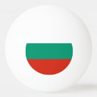Bola especial de pingue-pongue com bandeira da Bul