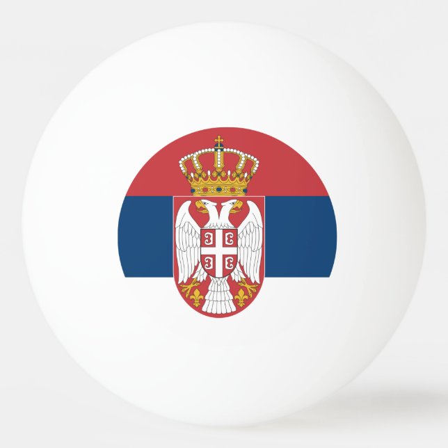 Bola especial de pingue-pongue com bandeira da Sér (Verso)