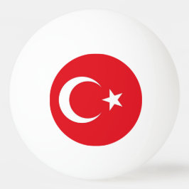 Bola especial de pingue-pongue com bandeira da Tur