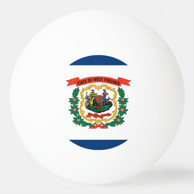 Bola especial de pingue-pongue com bandeira de Wes (Verso)