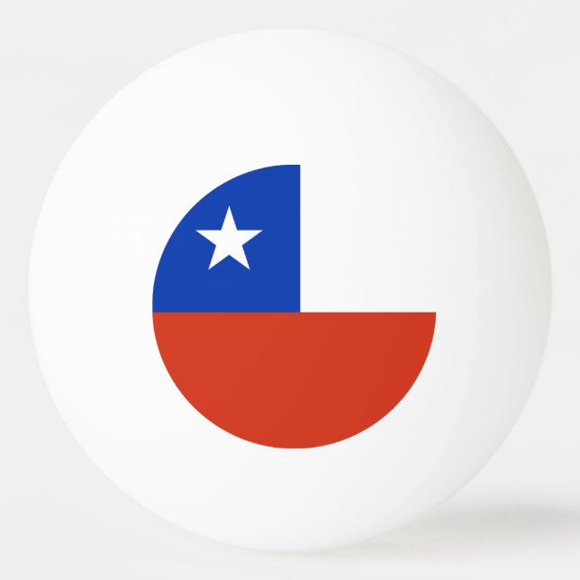 Bola especial de pingue-pongue com bandeira do Chi (Verso)