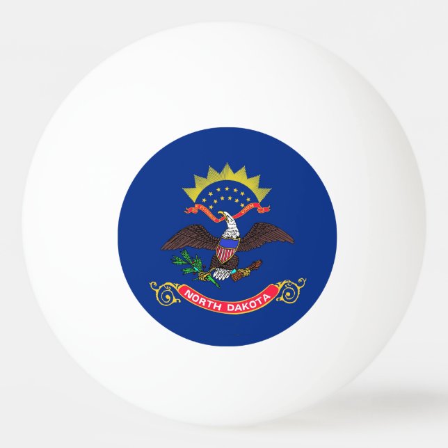 Bola especial de pingue-pongue com Flag of North D (Verso)