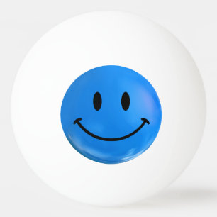 Bola feliz azul de Pong do sibilo