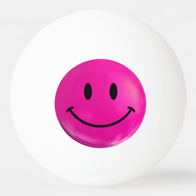 Bola feliz cor-de-rosa de Pong do sibilo (Verso)
