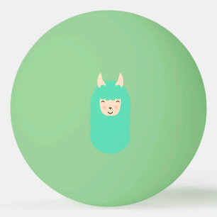 Bola feliz de Pong do sibilo do lama de Emoji