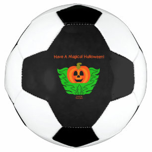Bola Mágica de Futebol de Abóbora de Halloween
