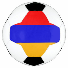 Bola Patriótica de Futebol com Bandeira Armênia