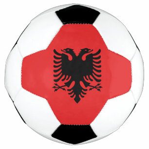 Bola Patriótica de Futebol com Bandeira da Albân