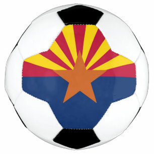 Bola Patriótica de Futebol com Bandeira da Arizon
