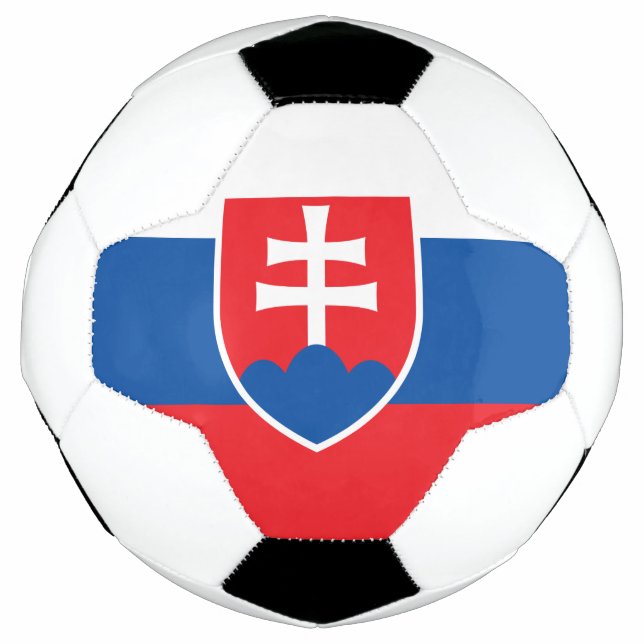 Bola Patriótica de Futebol com Bandeira da Eslováq (Frente)