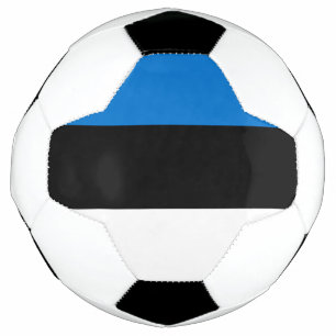 Bola Patriótica de Futebol com Bandeira da Estônia