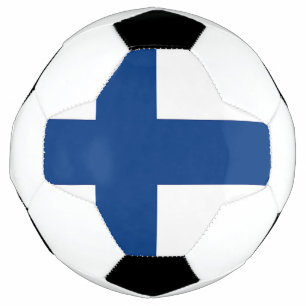 Bola Patriótica de Futebol com Bandeira da Finlâ