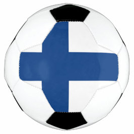 Bola Patriótica de Futebol com Bandeira da Finlând
