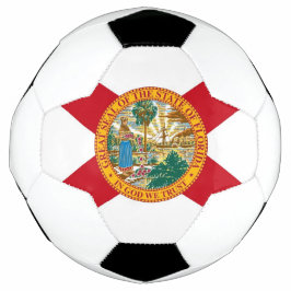 Bola Patriótica de Futebol com Bandeira da Flórida