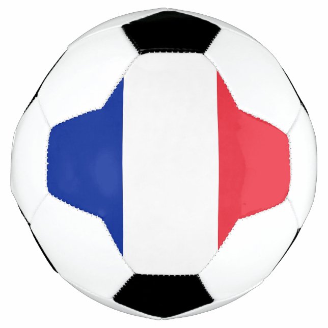 Bola Patriótica de Futebol com Bandeira da França (Frente)