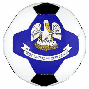 Bola Patriótica de Futebol com Bandeira da Louisi
