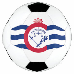 Bola Patriótica de Futebol com Bandeira de Cincin