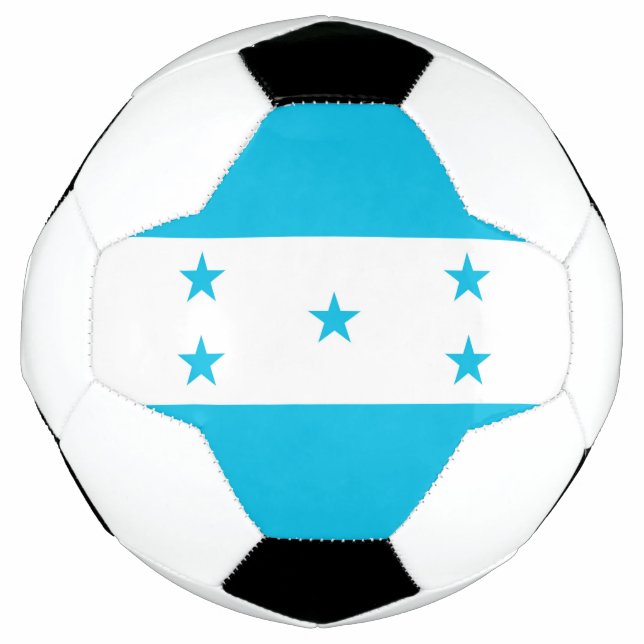 Bola Patriótica de Futebol com Bandeira de Hondura (Frente)