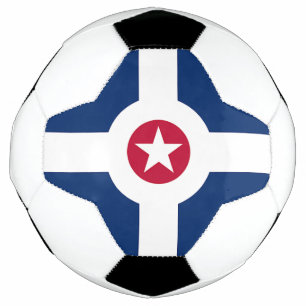 Bola Patriótica de Futebol com Bandeira de Indian