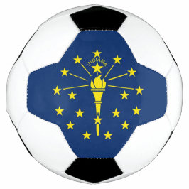 Bola Patriótica de Futebol com Bandeira de Indiana
