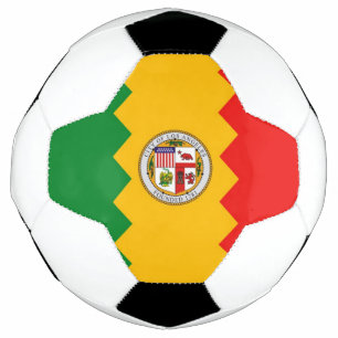 Bola Patriótica de Futebol com Bandeira de Los An