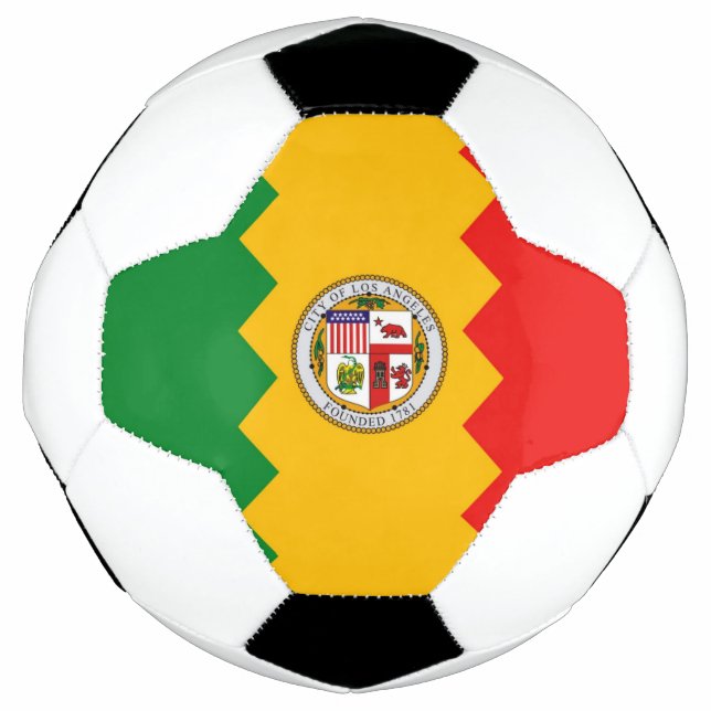 Bola Patriótica de Futebol com Bandeira de Los Ang (Frente)