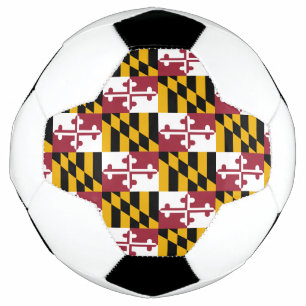 Bola Patriótica de Futebol com Bandeira de Maryla