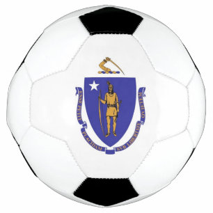 Bola Patriótica de Futebol com Bandeira de Massac