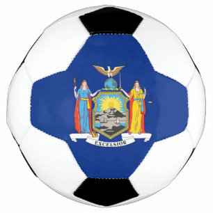 Bola Patriótica de Futebol com Bandeira de Nova I